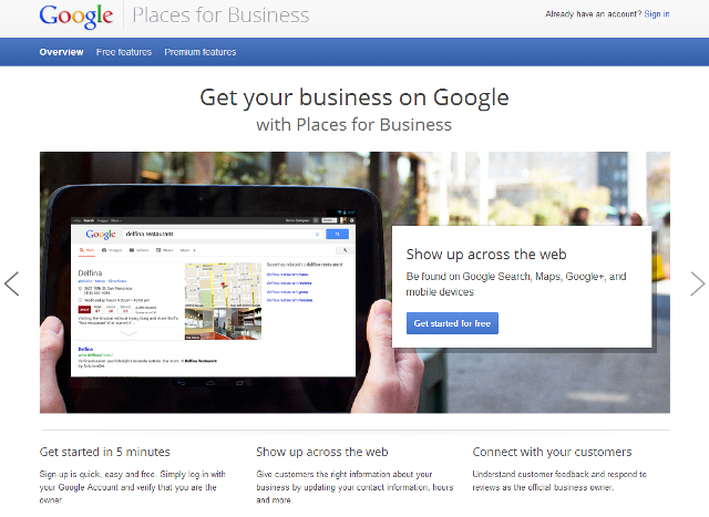 Google Places setup Google Places setup