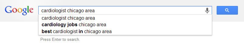Google doctor search