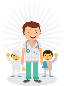 hospital patients and doctor