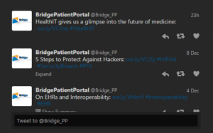 social media on medical website